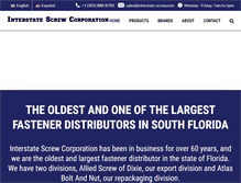 Tablet Screenshot of interstate-screw.com